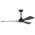 Ανεμιστηρας Οροφης Αδιαβροχος  Ip44 Μαυρος, 3 Φτερωτες, με Κοντρολ Φ132 dc 33w
