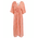 Ble Φορεμα Μακρυ me 3/4 Maniki σε Σομον Χρωμα me Lurex one Size (100% Viscose)