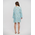 Ble Καφτανι/φορεμα Κοντο σε Γαλαζιο Χρωμα με Lurex one Size(100% Viscose)