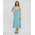 Ble Φορεμα Μακρυ Αμανικο σε Γαλαζιο Χρωμα με Lurex one Size(100% Viscose)