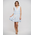 Ble Φορεμα Αμανικο Κοντο σε Λευκο/μπλε Χρωμα one Size (100%cotton)