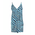 Ble Ολοσωμη Φορμα Κοντη Αμανικη Μπλε ''ζεβρε'' με Ασημι/χρυσες Λεπτομερειες one Size(100% Crepe)