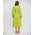 Ble Φορεμα Μακρυ Μακρυμανικο με Ανοιγμα Στην Πλατη Κιπουρ σε Λαιμ Χρωμα one Size(100% Cotton)