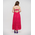 Ble Φορεμα Μακρυ Αμανικο με Ανοιγμα Στην Πλατη Κιπουρ σε Φουξ Χρωμα one Size(100% Cotton)
