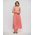 Ble Φορεμα Μακρυ Αμανικο σε Ροζ/ Πορτοκαλι Χρωμα one Size (100% Cotton)