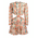 Ble Φορεμα Κοντο με Μακρυ Μανικι και Ανοιγμα στη Πλατη Πολυχρωμο με Lurex one Size (Viscose Georgette)