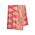 Ble Φουλαρι σε ροζ Χρωμα με Χρυσα Σχεδια και Φυλλα 180x60 (100% Crepe)