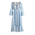 Ble Φορεμα Μακρυ Λευκο/μπλε one Size (100% Cotton)