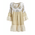Φορεμα Κοντο με Μακρυ Μανικι με Μεταλλικες Λεπτομερειες one Size (100% Cotton)