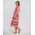 Ble Φορεμα Μακρυ με Μακρυ Μανικι σε Κεραμιδι Χρωμα one Size(100% Rayon)