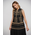 Ble Φορεμα Μακρυ Αμανικο Μαυρο με Μπεζ Κεντηματα one Size (100% Cotton)