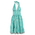Ble Φορεμα Κοντο Εξωπλατο Πρασινο/λευκο/μαυρο one Size (100% Cotton)