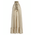 Ble Φορεμα Κοντο Αμανικο Μπεζ με Χρυσα Κορδονια one Size (100% Rayon)
