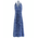 Ble Φορεμα Μακρυ Αμανικο Μπλε/γαλαζιο με Χρυσες Λεπτομερειες one Size (100%crepe)