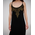 Ble Φορεμα Μακρυ Αμανικο Μαυρο με Χρυσες Χαντρες one Size (100%rayon)