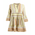 Φορεμα/καφτανι Κοντο Μπεζ/γκρι/κιτρινο one Size(100% Cotton)