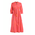 Ble Φορεμα Μακρυ με 3/4 Μανικι σε Ροζ/πορτοκαλι Χρωμα one Size(100% Rayon)