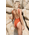 Μαγιό γυναικείο Crinkled Low Back One - Piece Swimwear Κεραμιδί