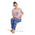 Πιτζάμα γυναικεία με μακρύ παντελόνι Plus Size PijaMood Nature Ροζ