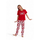 Πιτζάμα γυναικεία με μακρύ παντελόνι Hello Kitty Playful Κόκκινο