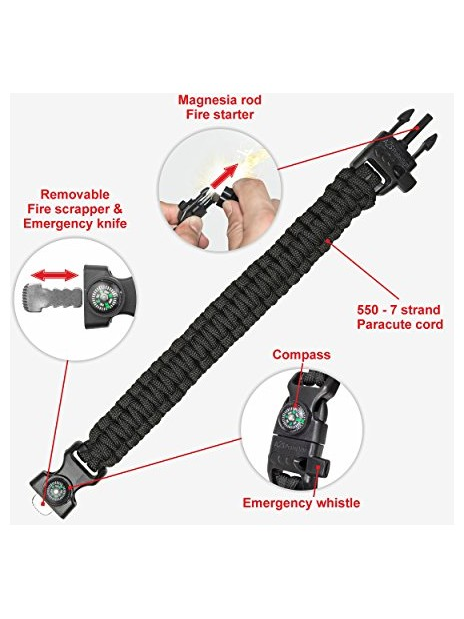 Paracord Survival Bracelet With Fire And Whistle » Concealed Carry Inc