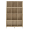 Βιβλιοθήκη Firenze Pakoworld Χρώμα Sonoma 107x28,6x178εκ
