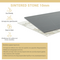 Τραπέζι Revello Pakoworld Sintered Stone Λευκό Μαρμάρου-Μαύρο 150x90x75εκ