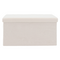 Σκαμπό-Μπαούλο Forward Pakoworld Ύφασμα Μπουκλέ Ivory 76.5x38x37.5εκ