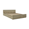 Κρεβάτι Ημίδιπλο Nalos Pakoworld με Συρτάρι Castillo-oak 140x200εκ