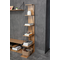 Βιβλιοθήκη Mini Tars Pakoworld  Sonoma-Μαύρο 50x22x150εκ