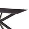 Τραπέζι Bethan Pakoworld Sintered Stone Γκρι Cement-Μαύρο 180x90x75εκ