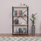 Βιβλιοθήκη Jackrey Pakoworld oak Μελαμίνης-Μαύρο Μέταλλο 60x30x114εκ