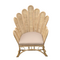 Πολυθρόνα Fragia Inart με Μπεζ Μαξιλάρι-Φυσικό Rattan 103x90x120εκ