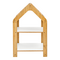 Ραφιέρα Montessori Zoilen Pakoworld Φυσικό-Λευκό-ροζ mdf 50x30x80εκ