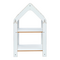 Ραφιέρα Montessori Zoilen Pakoworld Λευκό-Μπλε mdf 50x30x80εκ