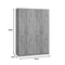 Ντουλάπα Ρούχων Τετράφυλλη Jonar i Pakoworld Χρώμα oak 120x42x180εκ