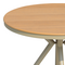 Τραπέζι Hilly Pakoworld Plywood και Αλουμίνιο σε Σαμπανιζέ Απόχρωση Φ100x75εκ