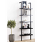 Βιβλιοθήκη Harris Pakoworld Μαύρο 70x22x200εκ