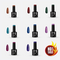 Lorin Hot Deal 8 Ημιμόνιμα Βερνίκια Glitter 8ml