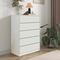 Συρταριέρα Kuanger Pakoworld mdf σε Λευκή Απόχρωση 80x40x109εκ