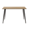 Τραπέζι Cuba Pakoworld mdf Sonoma-Μαύρο 120x70x76εκ