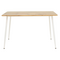 Τραπέζι Cuba Pakoworld mdf Sonoma-Λευκό 120x80x75εκ