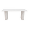 Τραπέζι Loozir Pakoworld mdf σε Απόχρωση Λευκό Μαρμάρου 180x90x75εκ