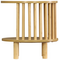 Κομοδίνο Nodial Pakoworld Mdf/bamboo σε Φυσική Απόχρωση Φ40x40εκ