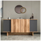 Μπουφές Diona Pakoworld σε Ανθρακί - oak Απόχρωση 180x45x80εκ