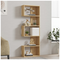 Βιβλιοθήκη Cascade Pakoworld σε oak Απόχρωση 51.8x22x150εκ