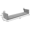 Ραφιέρα Τοίχου Derva Pakoworld σε oak Απόχρωση 60x15x10cm