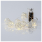 Σειρα, 10 Mini Led, με Μεταλλικες Μπαλες 3cm, Μπαταριας 2xaa, Ασημι Χαλκινο Καλωδιο, Θερμο Λευκο Led, ana 10cm, Προεκταση Παροχης 50cm, Ip20