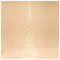 Κωνος Φωτιζομενος Ιριδιζων 280cm, 3200 Θερμα Led, 31v Μετασχηματιστη, Timer, Ασημι Χαλκινο Καλωδιο, Θερμο Λευκο Led, Προεκταση Παροχης 5m, Ip44