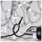 Σειρα, 300 led 3mm, 31v, 8 Προγραμματα, Μετασχηματιστη με Μνημη , Προεκταση Παροχης 300cm, Πρασινο Καλωδιο,λευκο Led,ανα 5cm,ιρ44